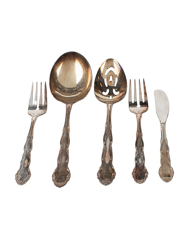 Chippendale aterinsetti, 5 osaa - Aterimet - 10105633886 - 0