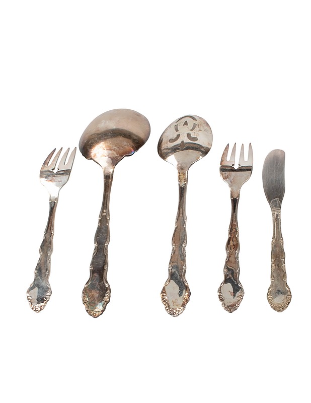 Chippendale aterinsetti, 5 osaa - Aterimet - 10105633886 - 1