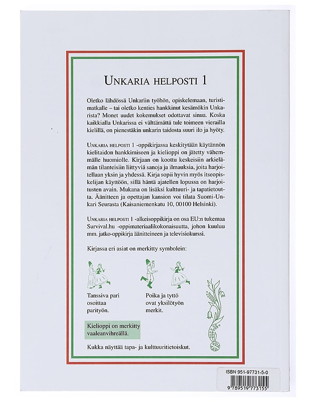 Unkaria helposti / 1 Unkarin alkeisoppimateriaali - Markus, Kaija - Tietokirjat ja oppaat - 10105633987 - 1