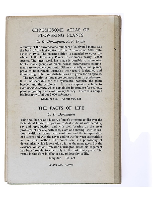 Chromosome Botany - C. D. Darlington - Tietokirjat ja oppaat - 10105633994 - 1