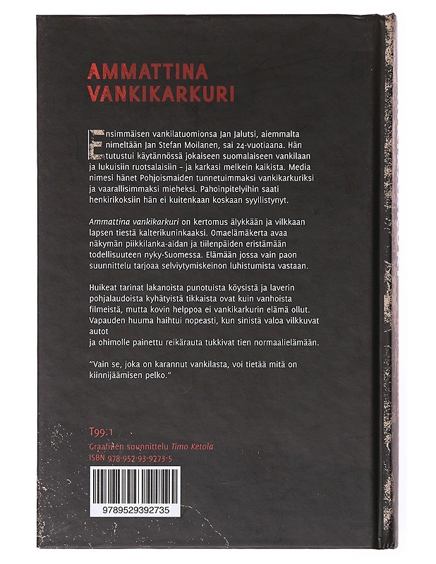 Ammattina vankikarkuri - Jan Jalutsi - Elämäkerrat ja muistelmat - 10105634030 - 1