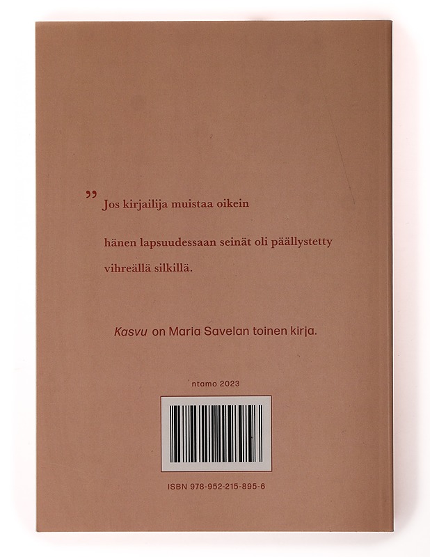 Kasvu - Maria Savela - Runot ja näytelmät - 10105634050 - 1