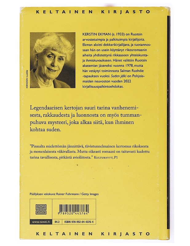 Suden jälki - Kerstin Ekman - Romaanit ja novellit - 10105634116 - 1