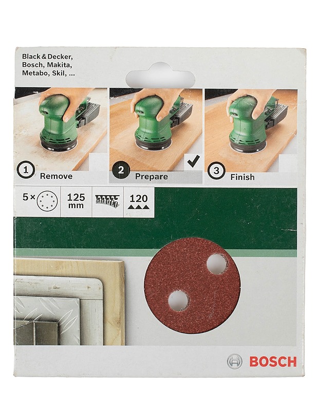 BOSCH epäkeskohiomapaperisetti - Rakennustarvikkeet - 10105634118 - 0