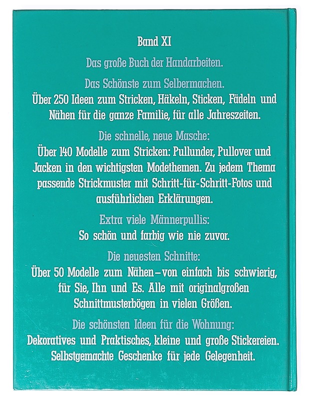 Das Grosse Buch Der Handarbeiten Band XI - Tietokirjat ja oppaat - 10105634196 - 1