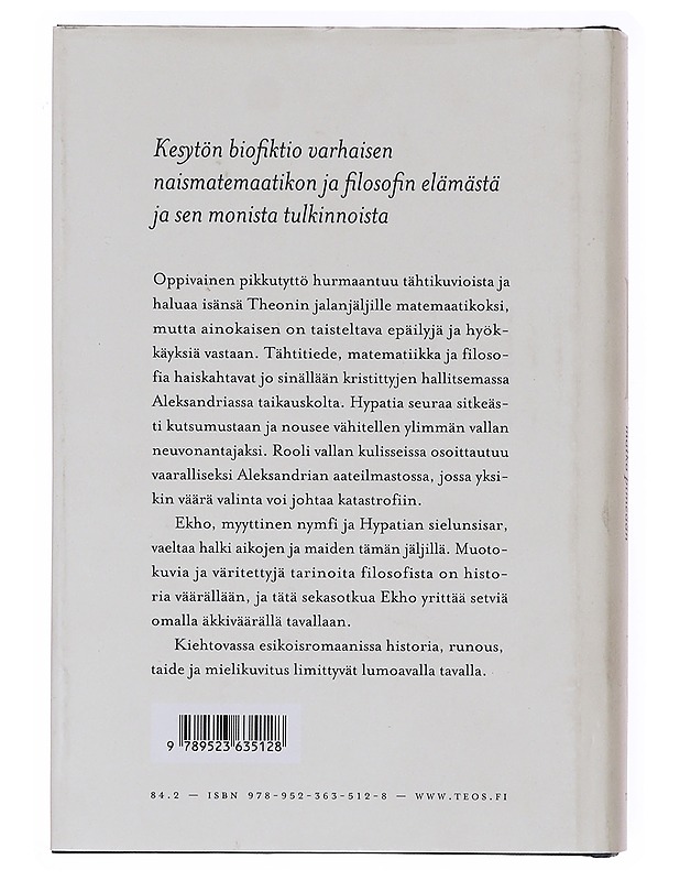 H eli Hypatia Aleksandrialaisen matka p. - Karissa - Romaanit ja novellit - 10105634210 - 1