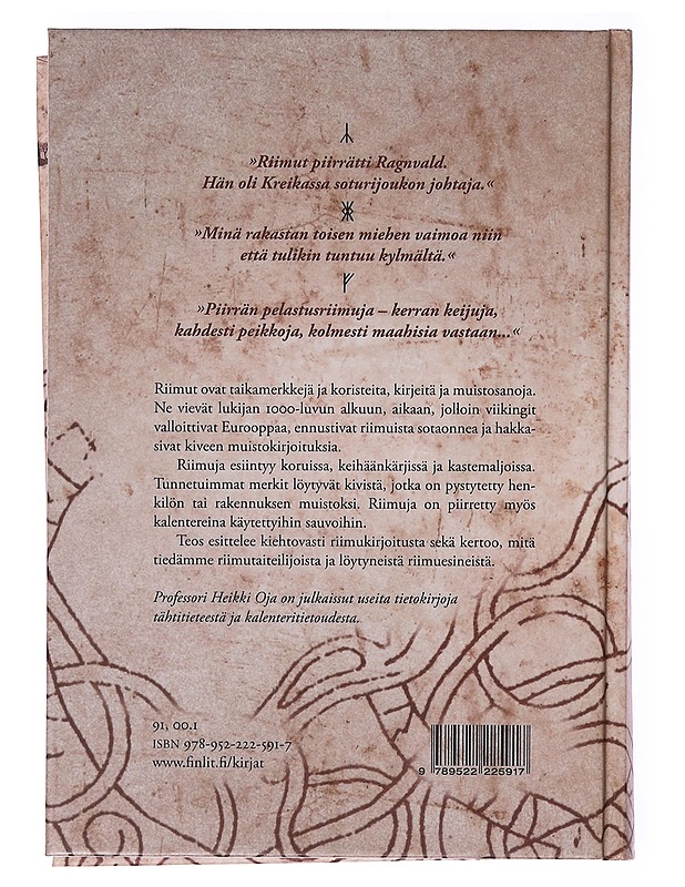 Riimut / viestejä viikingeiltä - Heikki Oja - Historiakirjat - 10105634264 - 1