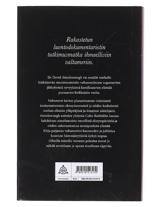 Valtameret : koskemattomat syvyydet - Attenborough, David - Tietokirjat ja oppaat - 10105634294 - 1