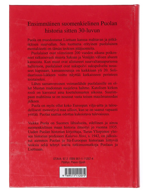 Puolan historia - Kalervo Hovi - Historiakirjat - 10105634296 - 1