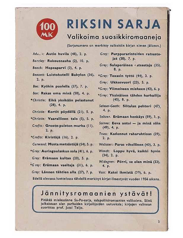 Kiristäjä - Feeman Wills Crofts - Romaanit ja novellit - 10105634401 - 1