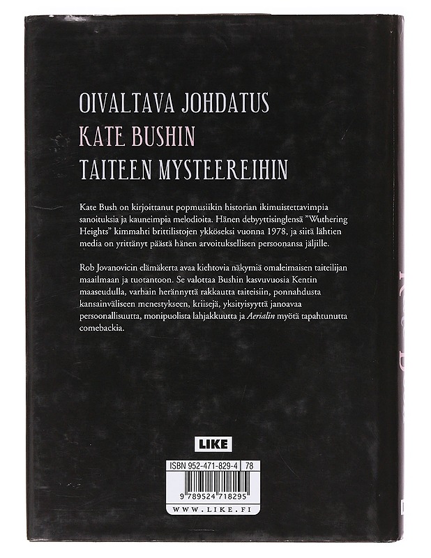 Kate Bush / elämäkerta - Jovanovic, Rob - Elämäkerrat ja muistelmat - 10105634467 - 1