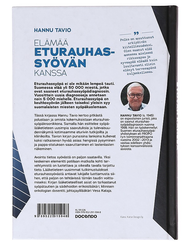 Elämää eturauhassyövän kanssa - Hannu Tavio - Elämäkerrat ja muistelmat - 10105634539 - 1