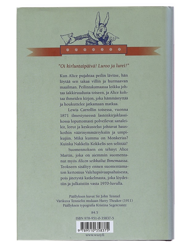 Alice peilintakamaassa - Carroll, Lewis - Lastenkirjat - 10105634612 - 1