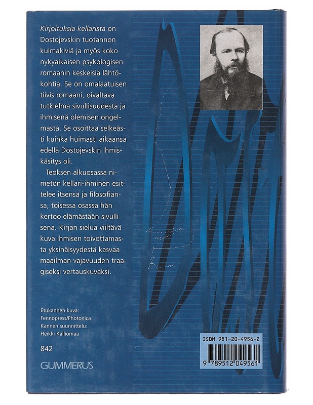Kirjoituksia kellarista - Dostojevski, F. M. (Fjodor Mihailovits) - Romaanit ja novellit - 10105634611 - 1