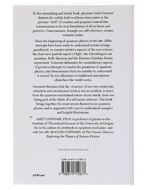 The Self-Aware Universe - Amit Goswami - Harrastekirjat - 10105634662 - 1