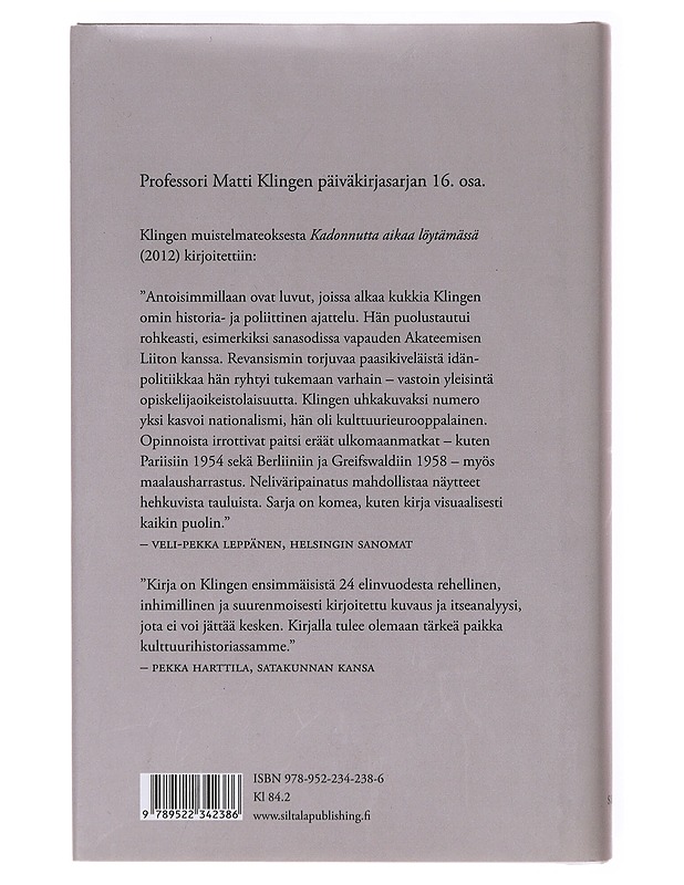 Pinaatti ja Saint-Simon / päiväkirjastani 2013-2014 - Matti Klinge - Elämäkerrat ja muistelmat - 10105634680 - 1