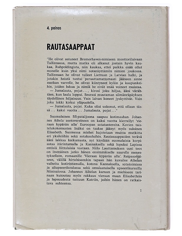 Rautasaappaat - Niilo Lauttamus - Romaanit ja novellit - 10105634685 - 1