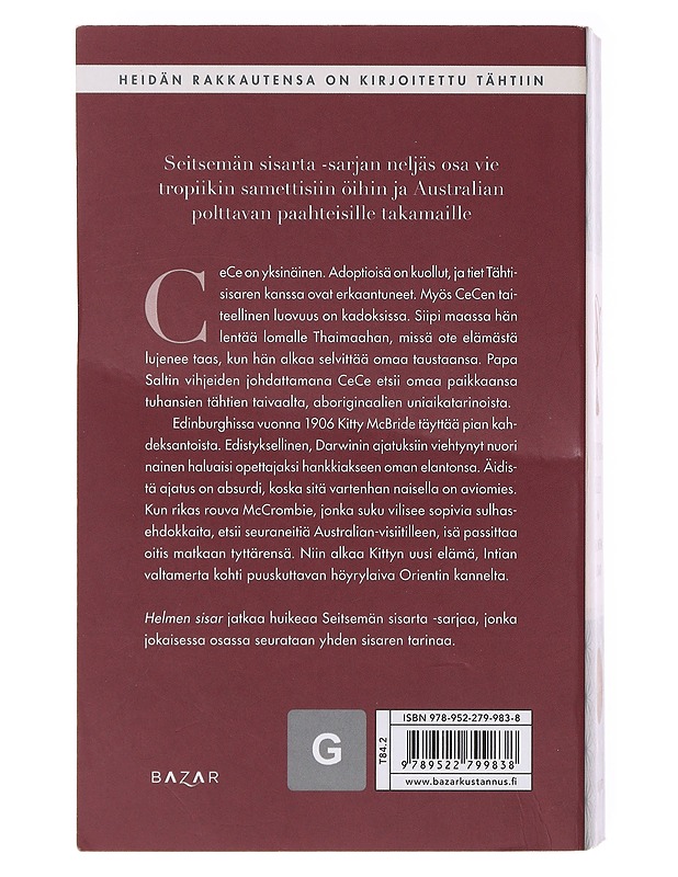 Helmen sisar : Cecen tarina - Riley, Lucinda - Romaanit ja novellit - 10105634698 - 1