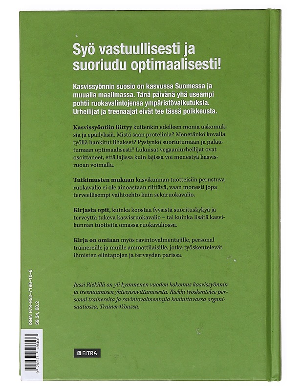 Liikkujan kasvisruokavalio - Jussi Riekki - Tietokirjat ja oppaat - 10105634725 - 1