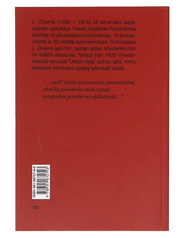 Puoluepukarit ja geisha - Onerva, L. - Runot ja näytelmät - 10105634747 - 1