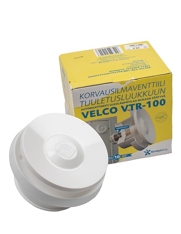 VELCO VTR-100 korvausilmaventtiili tuuletusluukkuun - Rakennustarvikkeet - 10105634800 - 0