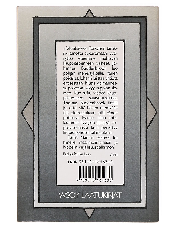 Buddenbrookit  - Mann, Thomas - Romaanit ja novellit - 10105634833 - 1