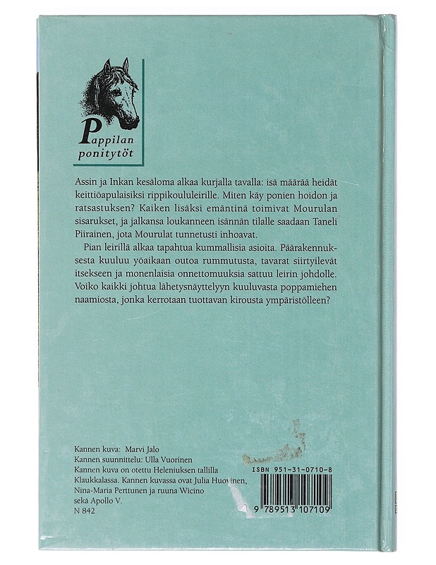 Pappilan ponitytöt ja punaisen naamion kirous - Merja Jalo - Nuorten kirjat - 10105634894 - 1