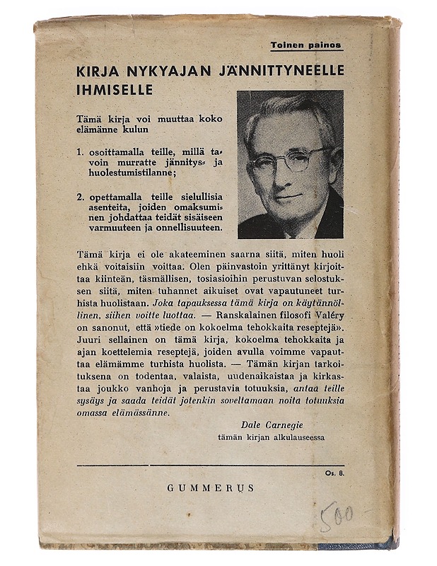 Miten pääsen turhista huolista - Dale Carnegie - Tietokirjat ja oppaat - 10105634993 - 1