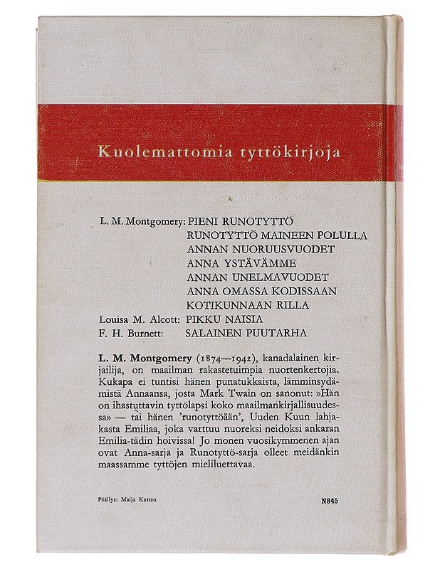 Runotyttö maineen polulla - Montgomery, L.M. - Nuorten kirjat - 10105635003 - 1
