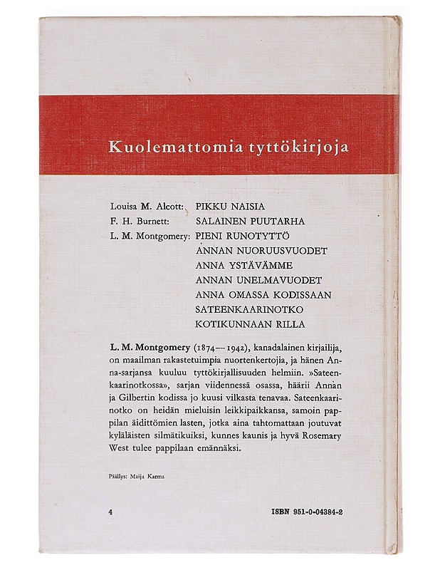 Sateenkaarinotko - Montgomery, L. M. 1874-1942 - Nuorten kirjat - 10105635034 - 1