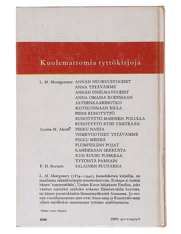 Annan unelmavuodet - Montgomery, L. M. 1874-1942 - Nuorten kirjat - 10105635045 - 1
