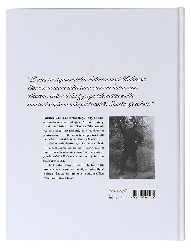 Puolivilli puutarha : Albert Edelfeltin Haikko - Anna Kortelainen - Tietokirjat ja oppaat - 10105635055 - 1
