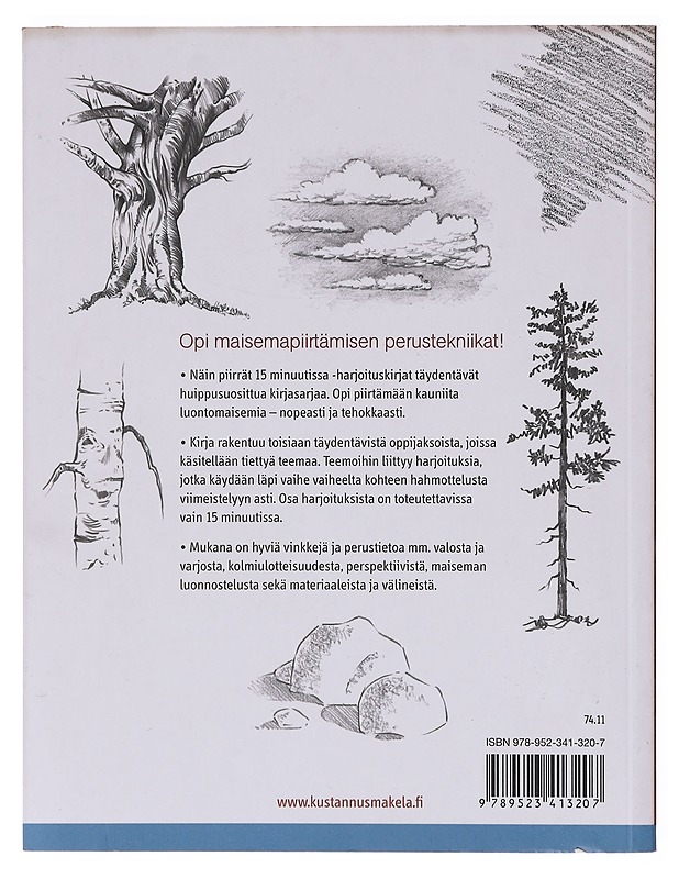 Näin piirrät maisemia 15 minuutissa - Hurme-Keränen, Auli - Tietokirjat ja oppaat - 10105635074 - 1