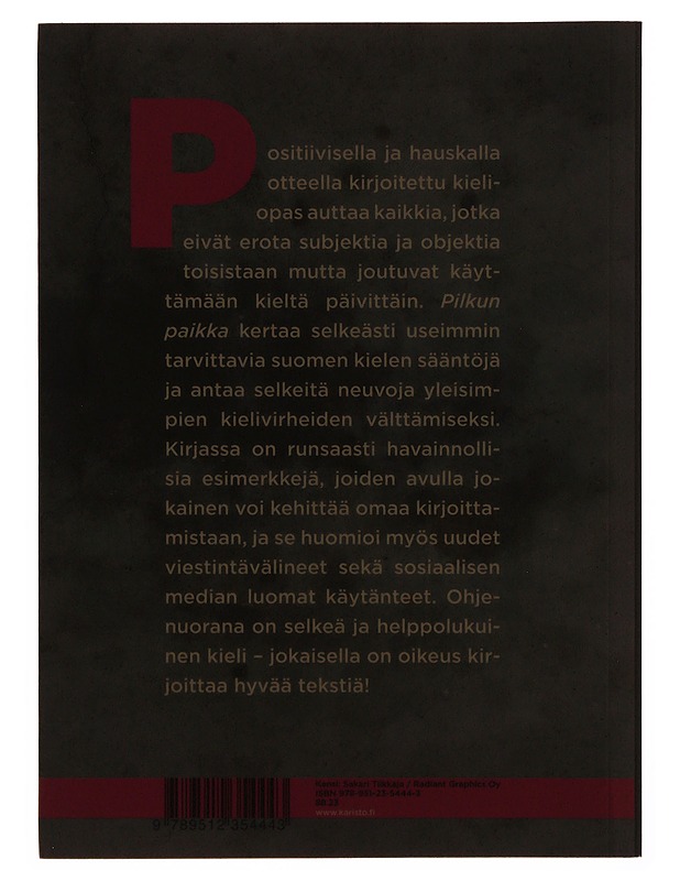 Pilkun paikka : kielioppia kaikille - Kortesuo, Katleena - Tietokirjat ja oppaat - 10105635295 - 1