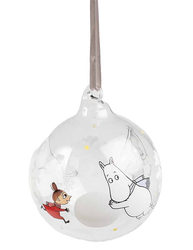 MUURLA Moomin Lumihiutale lasipallo - Joulutuotteet - 10105635294 - 0