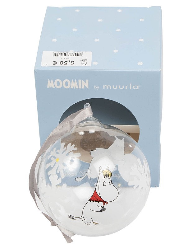 MUURLA Moomin Lumihiutale lasipallo - Joulutuotteet - 10105635294 - 1
