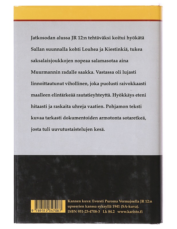 Jänkäjääkärit / JR 12:n taisteluja napapiirillä vuosina 1941-42 - Eino Pohjamo - Tietokirjat ja oppaat - 10105635326 - 1