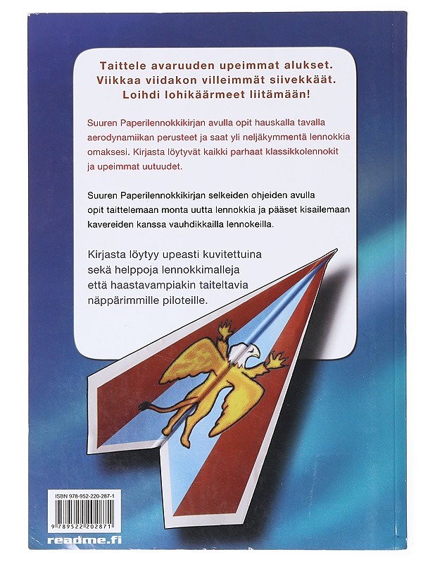 Suuri paperilennokkikirja - Ari Vanha-Majamaa - Harrastekirjat - 10105635334 - 1
