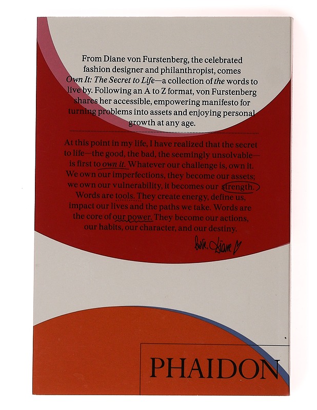 Own it : the secret to life - Diane Furstenberg - Romaanit ja novellit - 10105635371 - 1
