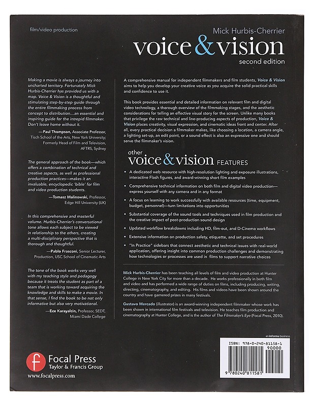 Voice & vision : a creative approach to narrative film and DV production - Mick Hurbis-Cherrier - Tietokirjat ja oppaat - 10105635381 - 1