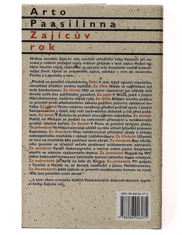 Zajíc?v rok - Paasilinna, Arto - Romaanit ja novellit - 10105635385 - 1