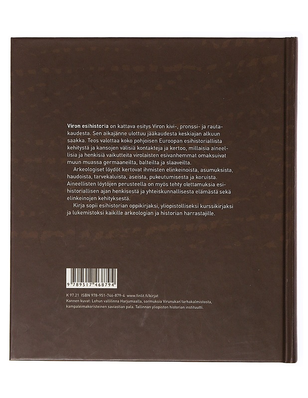Viron esihistoria - Kriiska, Aivar - Tietokirjat ja oppaat - 10105635405 - 1