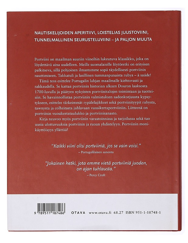 Portviini - Karjalainen, Yrjö - Ruokakirjat - 10105635431 - 1