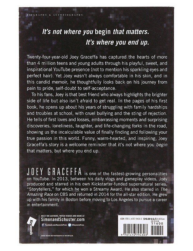 In Real Life : My Journey to a Pixelated World - Joey Graceffa - Elämäkerrat ja muistelmat - 10105635499 - 1