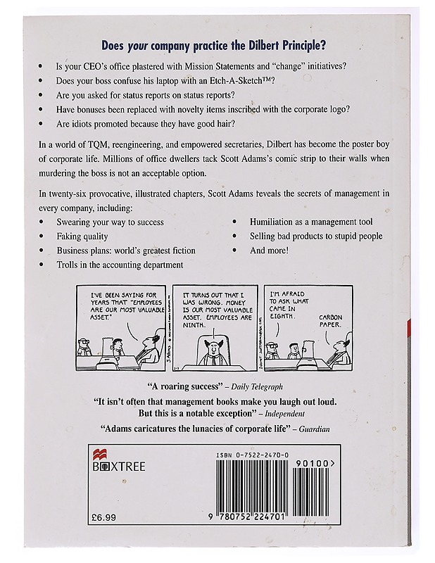 The Dilbert principle : a cubicle's-eye view of bosses, meetings, management fads & other workplace afflictions - Scott Adams - Romaanit ja novellit - 10105635548 - 1