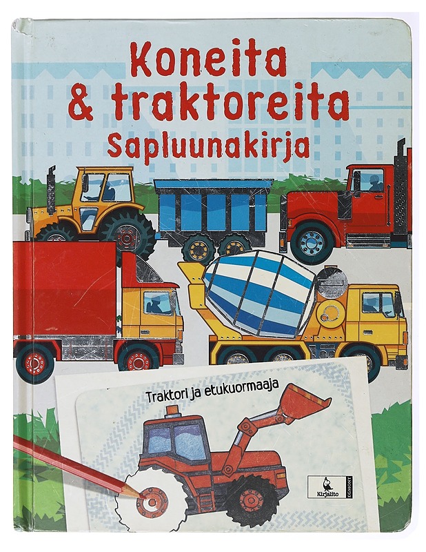 Koneita & traktoreita : sapluunakirja - Pearcey, Alice - Lastenkirjat - 10105635581 - 0