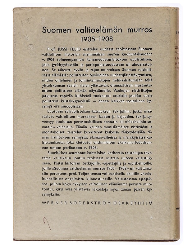 Suomen valtio - Elämän murros 1905 - 1908 - Jussi Teljo - Historiakirjat - 10105635617 - 1
