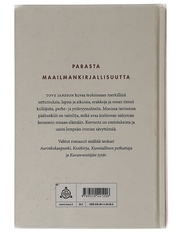 Valitut Romaanit - Jansson, Tove - Romaanit ja novellit - 10105635621 - 1