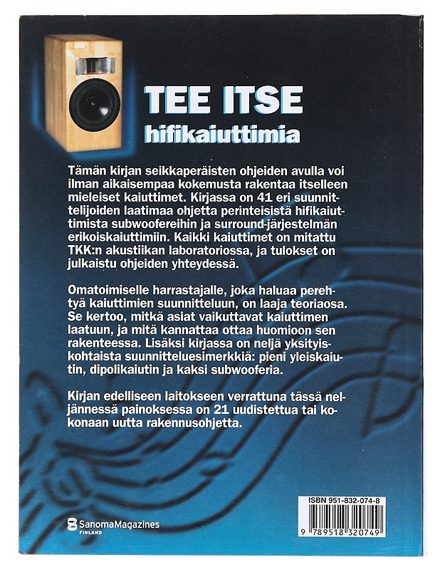 Tee itse hifikaiuttimia - Tuomela, Pekka - Tietokirjat ja oppaat - 10105635757 - 1