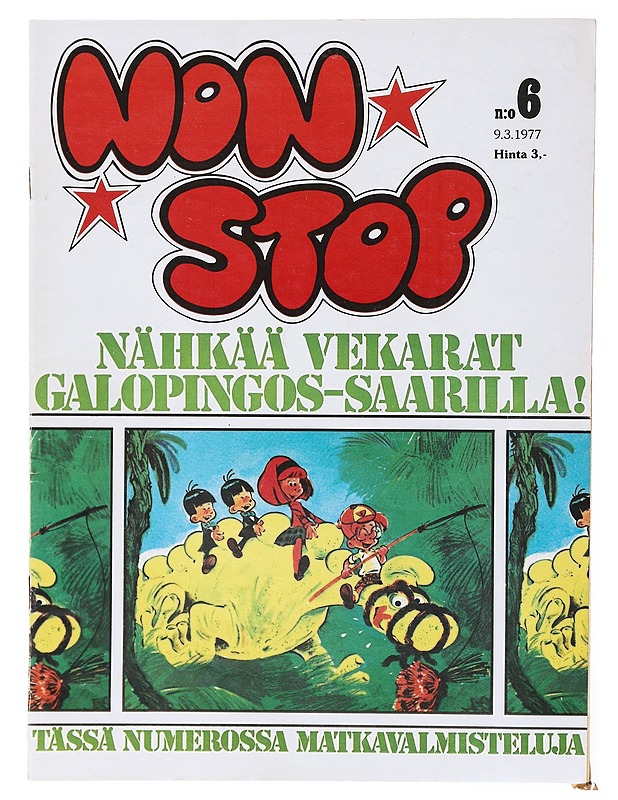Non Stop numero 6 vuodelta 1977 - Esa Korhonen - Lastenkirjat - 10105635818 - 0